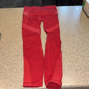 lululemon athletica Red Leggings